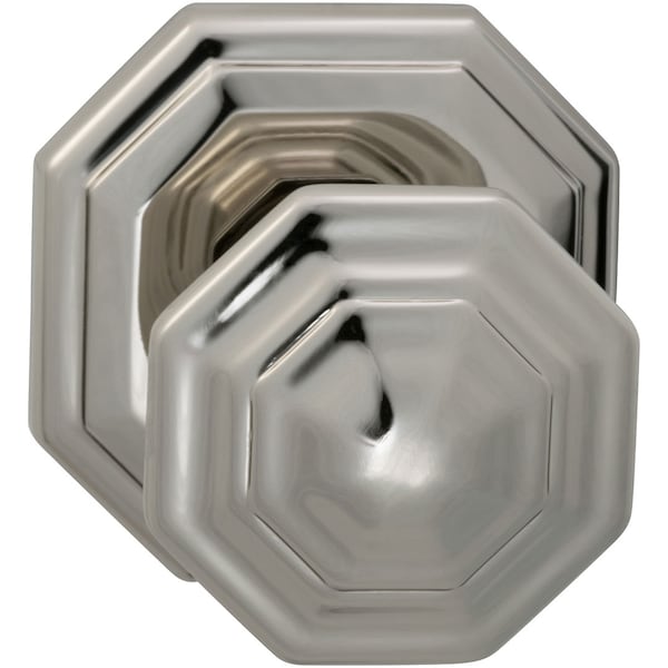 Knob 2-5/8" Rose Pass 2-3/8" BS T 1-3/8" Doors Bright Brass 201
