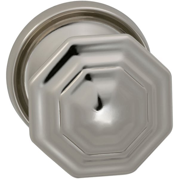 Knob 2-3/16" Rose Pass 2-3/8" BS T 1-3/8" Doors Bright Brass 201
