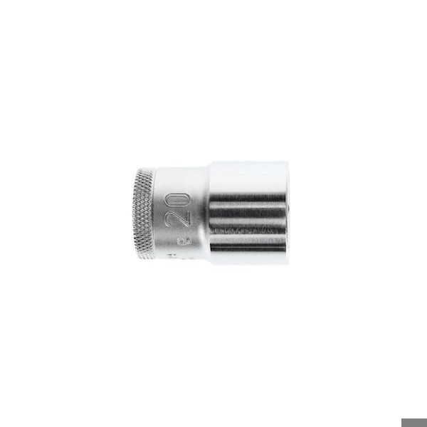 1/2" Drive, 20mm Metric Socket, 6 Points, 1/2", 20mm