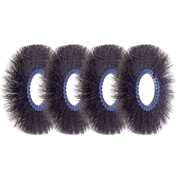 Crimped Wire Wheel Brush, Sections, 8"