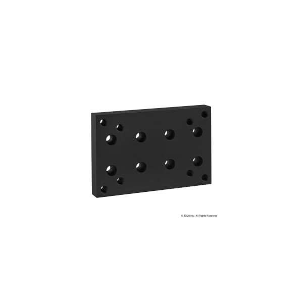 Black Position Floor Lock Base Plate