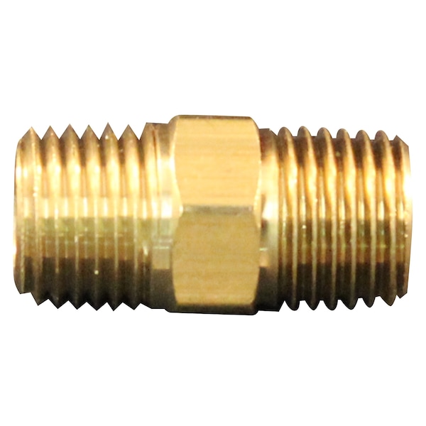 Hex Nipple, 1/4" MNPT, PK100