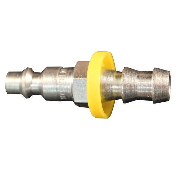 M Push-Lock Plug, 1/4" Hose Barb, PK100