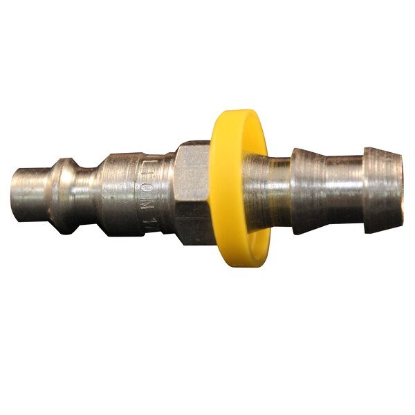 M Push-Lock Plug, 3/8" Hose Barb, PK100