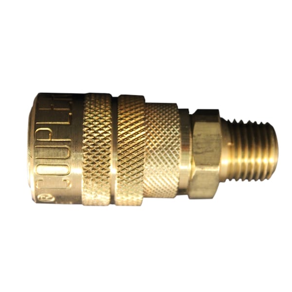 M Style Industrial Air Coupler, 1/4" MNPT, PK100