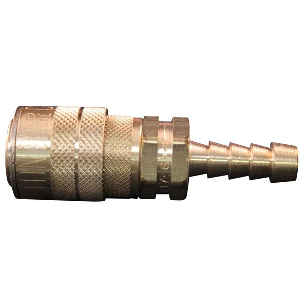 M Style Industrial Air Coupler, 3/8" Hose Barb, PK100