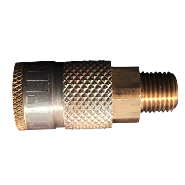 T Style Automotive Coupler, 1/4" MNPT, PK100