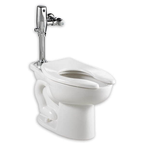 Madera El-1.28 Slctrn Fv Systm, 1.28 gpf, Flushometer, Floor Mount, Elongated, White