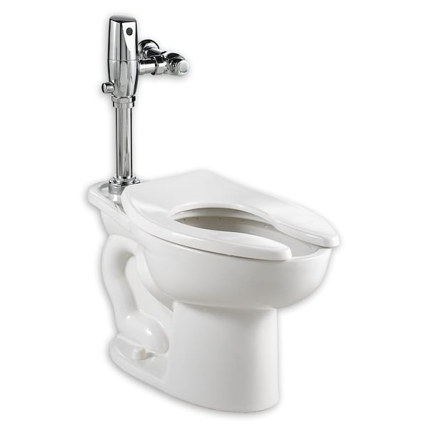 Madera El-1.6 Slctrn Fv Systm, 1.6 gpf, Flushometer, Floor Mount, Elongated, White