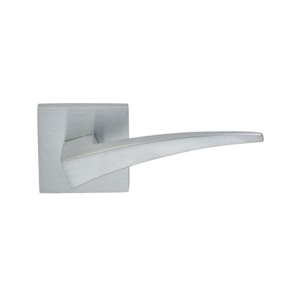 Square Rose Pass 2-3/8" BS T 1-3/8" Doors Satin Chrome 227 Lever