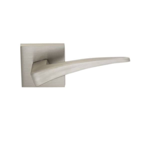 Square Rose Priv 2-3/8" BS T 1-3/8" Doors Satin Nickel 227 Lever
