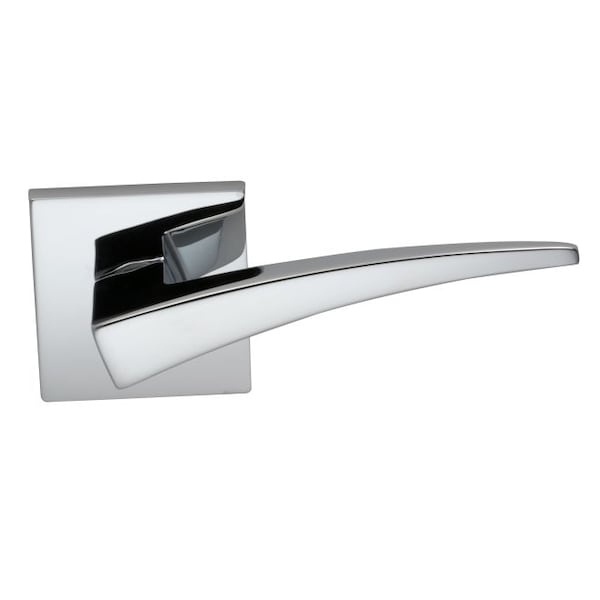 Square Rose Priv 2-3/8" BS T 1-3/8" Doors Bright Chrome 227 Lever