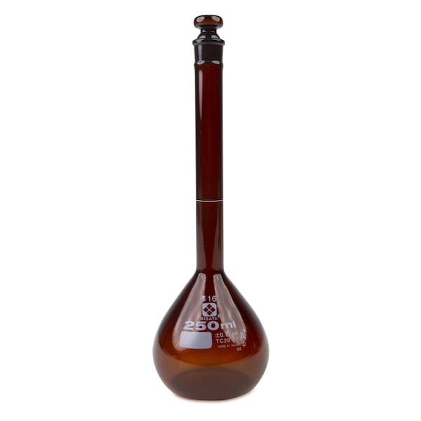 Volumetric Flask, Amber, Class A, G, PK4