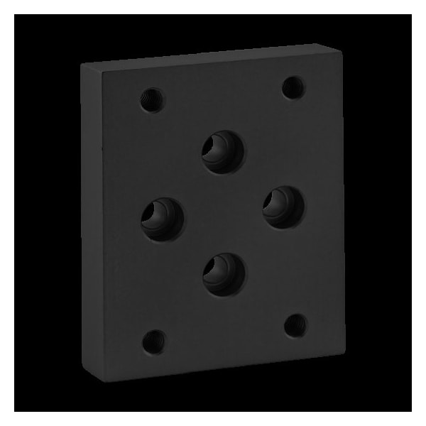 Flange Mount Caster Base Plate, 15 S