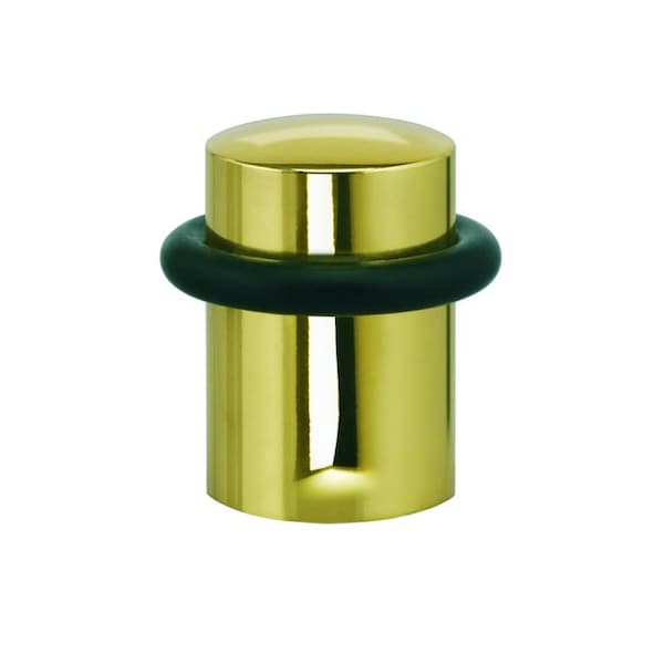 Floor Door Stop Bright Brass 1-3/4"
