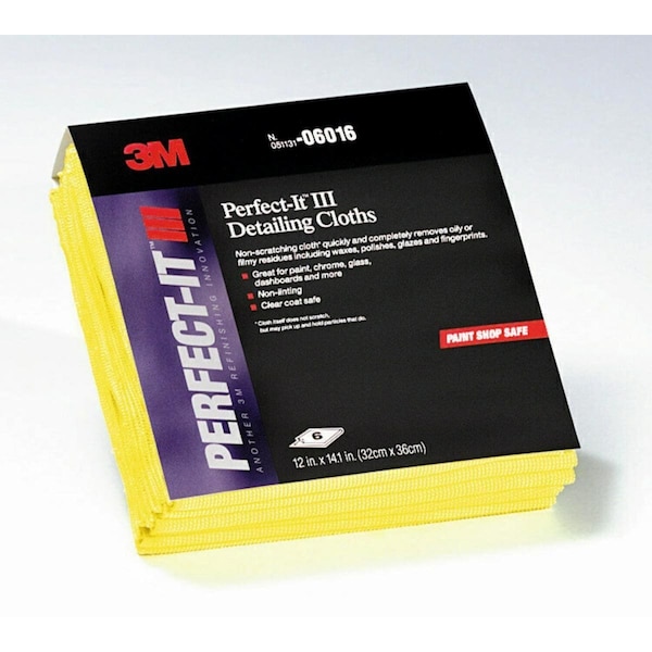 Perfect-It Detailing Cloths, Yellow, 50PK