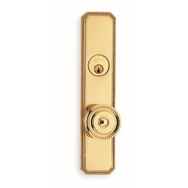 RH 430 Knob 25000 Plate Classroom 234BS Mortise Lock Bright Brass