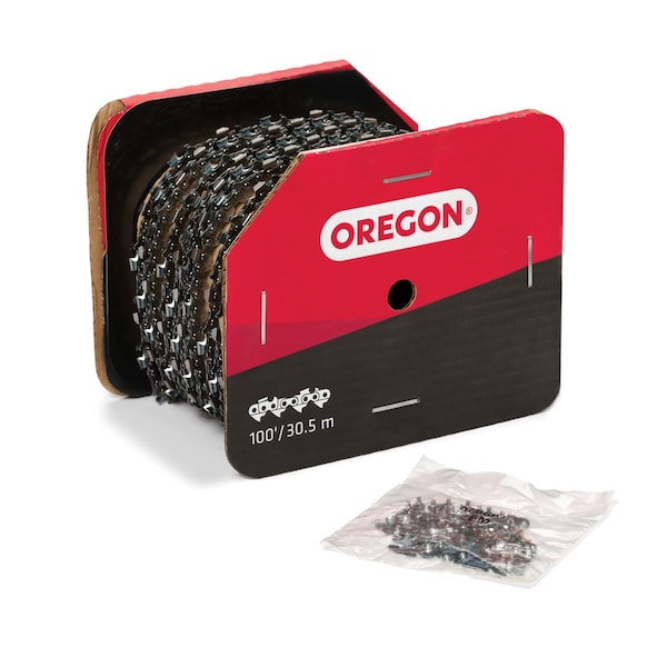 Semi-Chisel Chain, 3/8" Low Profile Pitch, .050" Gauge, 100-Ft. Reel