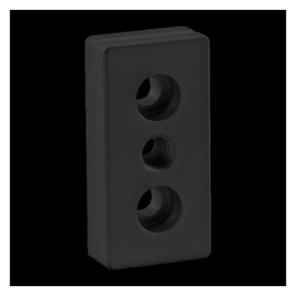 Ctr Tap Base Plate, 25mm X 50mm W/M8 Tap