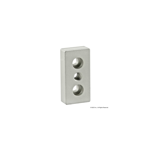 Base Plate 25mm X 50mm W/M8 Tap In Ctr
