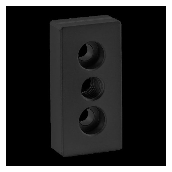Ctr Tap Base Plate, 25mm X 50mm W/M10 Tap