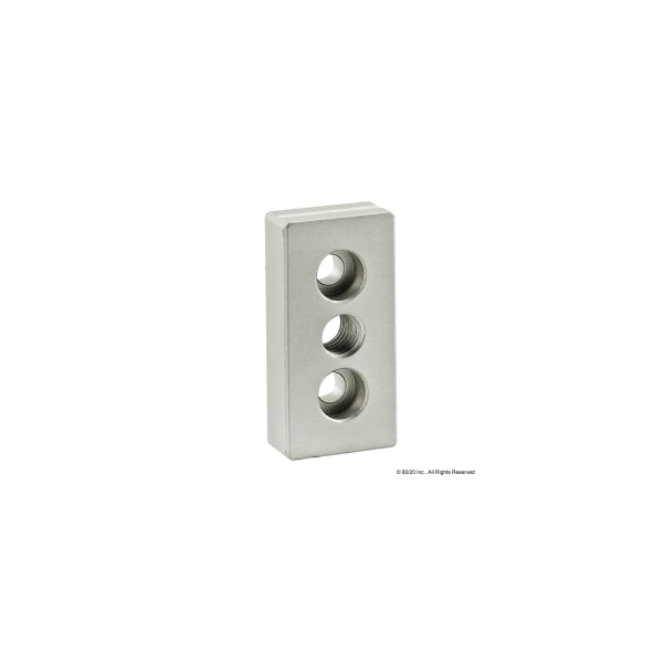 Base Plate 25mm X 50mm W/M10 Tap In Ctr