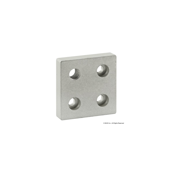 Base Plate 50mm X 50mm W/M10 Corner Tap