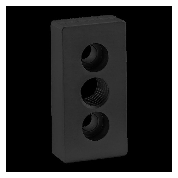Ctr Tap Base Plate, 25mm X 50mm W/M12 Tap