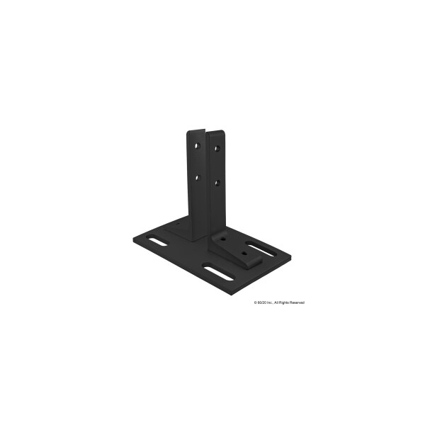 Black 25-2525 Floor Mount Base Plate