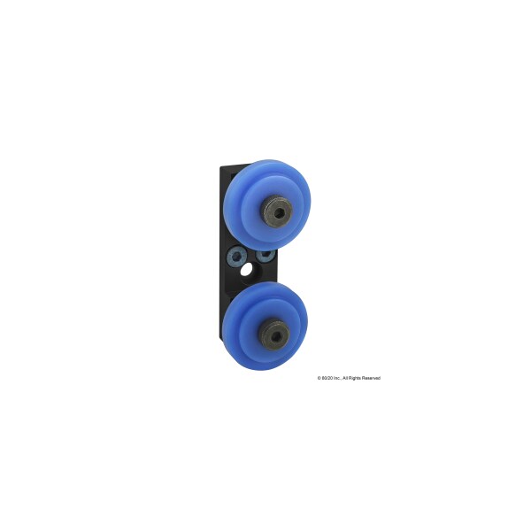 Dual Roller Wheel Bracket Assembly