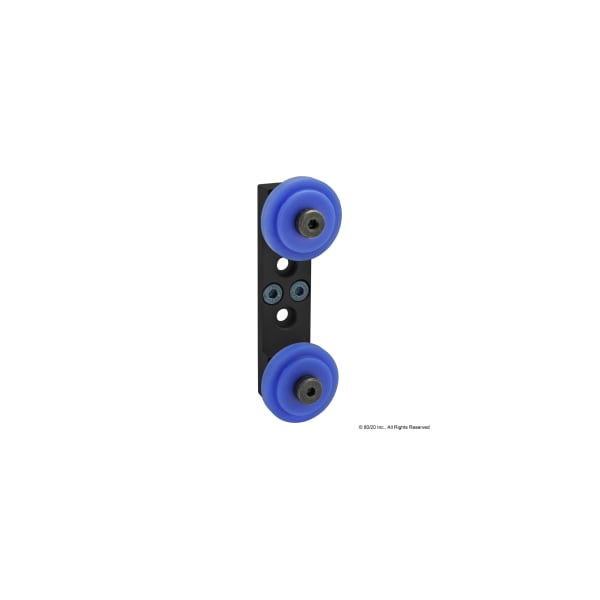 Dual Roller Wheel Bracket Assembly