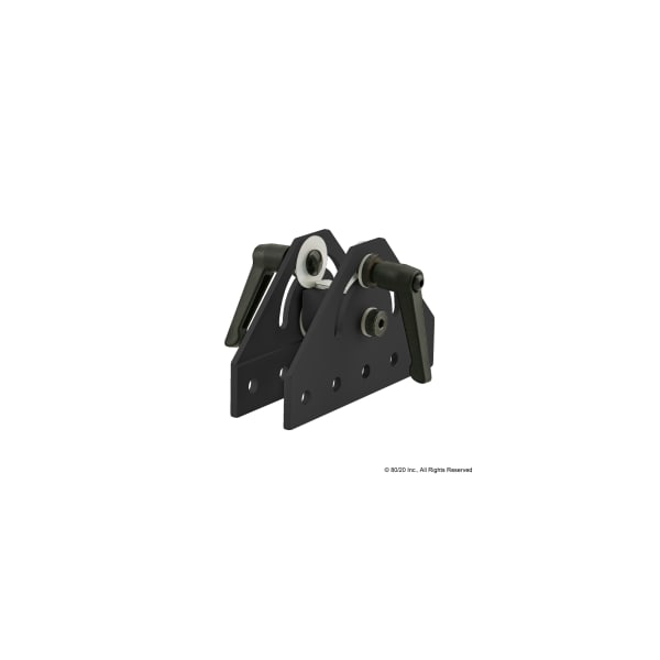 Dbl Pivot Assy, 180 Deg W/L-Handles 25S