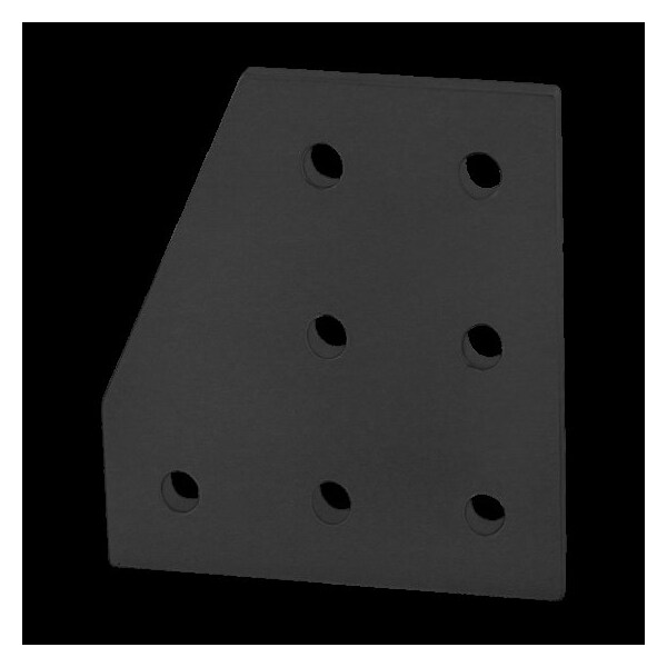 Black 25S 7 Hole 90 Degree Joining Plate
