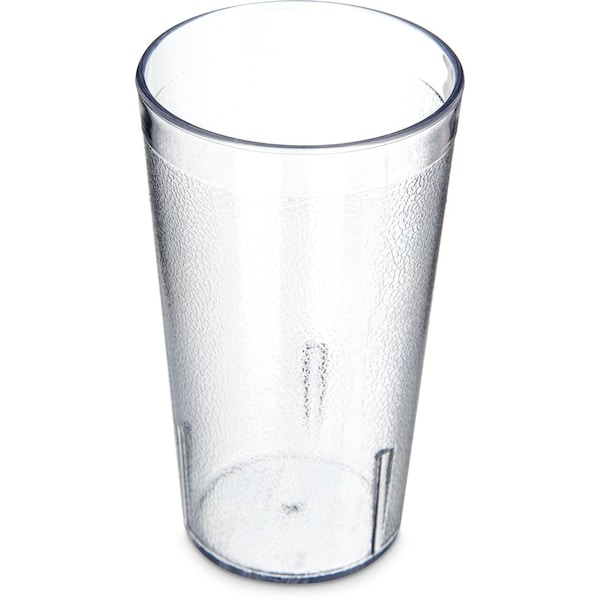 SAN Plastic Tumbler, 12 oz., Clear, PK24