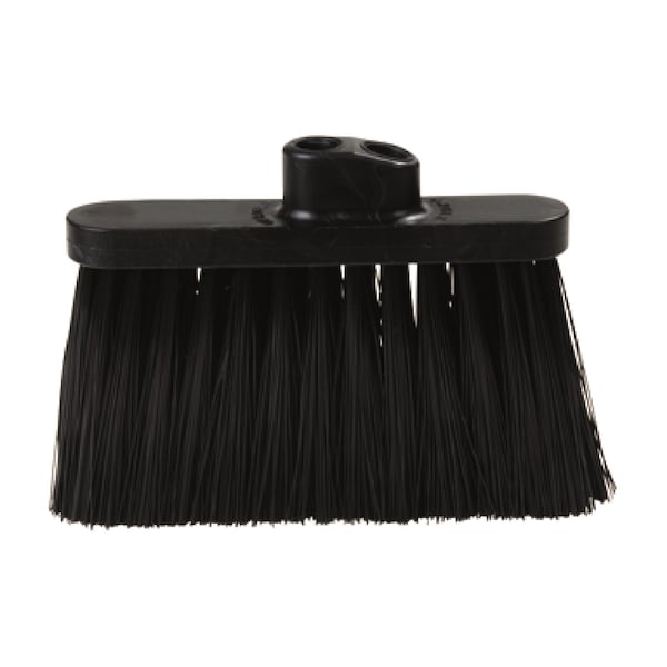 Light Industrial Broom Head, 4", Blk, PK12