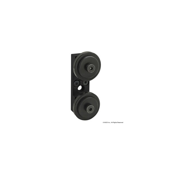Blk 10S Dual Roller Wheel Bracket Assy