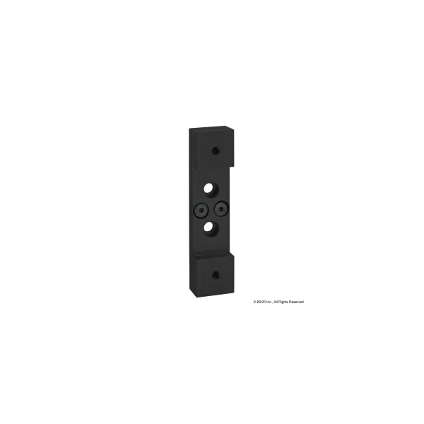Dual Roller Wheel Bracket, 2" Blk