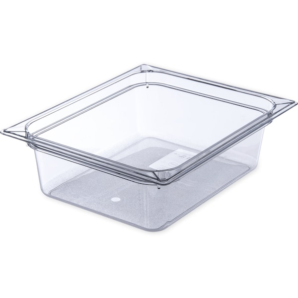 Half Food Pan PC, 4" D, Clr, PK6