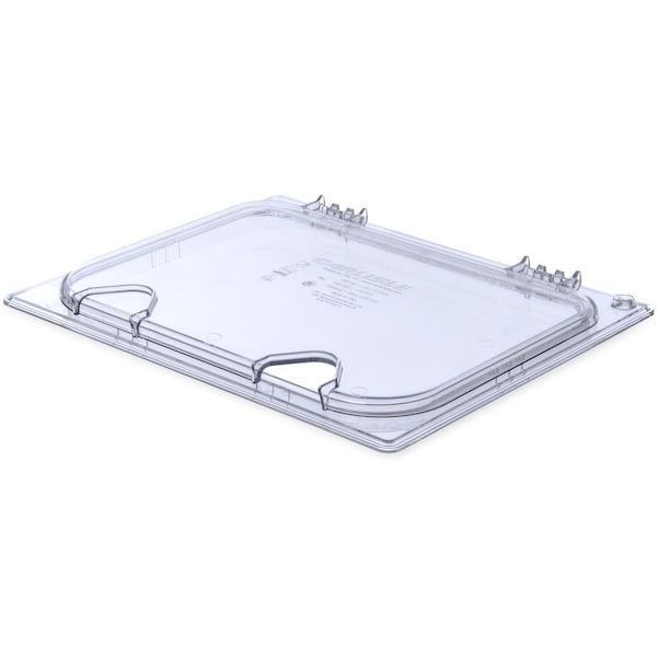 Hinged Univ Lid w/Hndl/Notch, 1/2 Sz, PK6