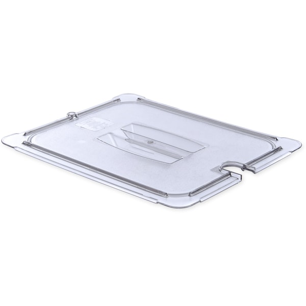Univ Hndl Notchd Lid, 1/2 Food Pan, Cl, PK6