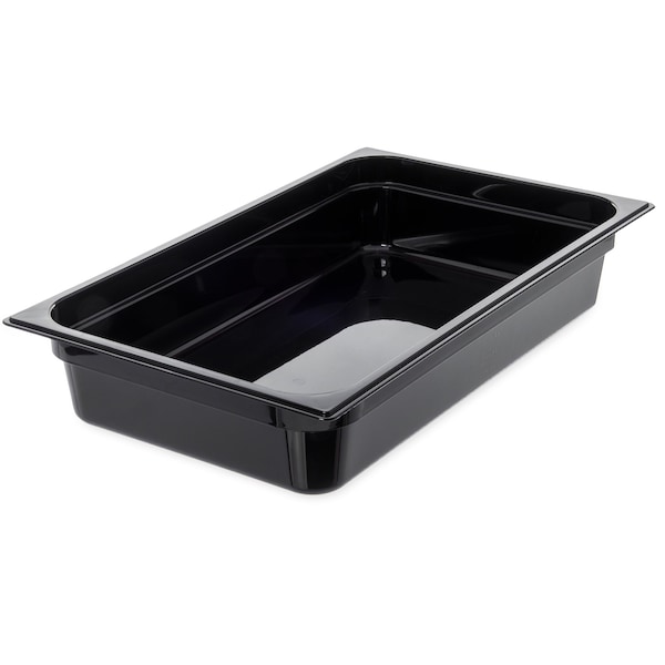 Full Food Pan PC, 4" D, Black, PK6