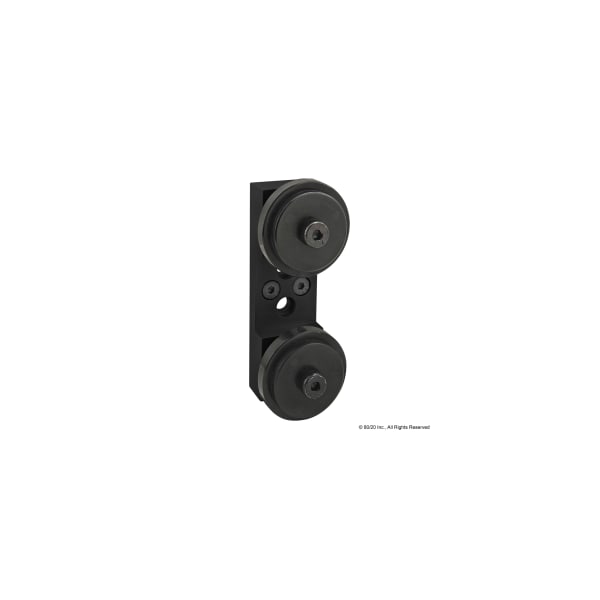 Blk 15S Dual Roller Wheel Bracket Assy