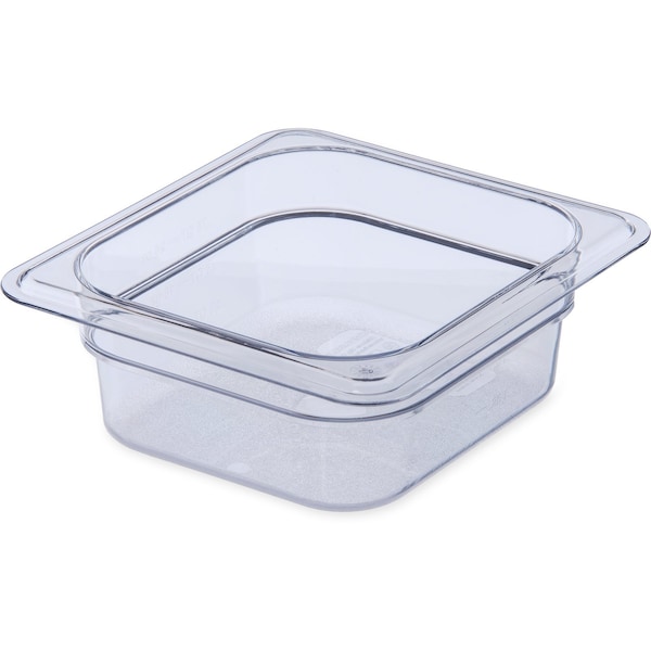 Food Pan PC, 2.5", DP, 1/6, Clr, PK6