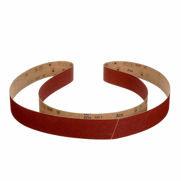 Cloth Belt 384F, 1-1/8inx21in, 80+ XFwt, Fabri-Lok Splice, 50/pk