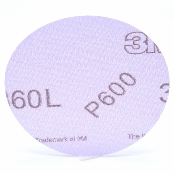 Hk Film D/F Dsc 360L, 5inxNH 5 Hles, PK500, 5" Dia, 5 Hole, Aluminum Oxide, P600 Grit, Open Coat Type