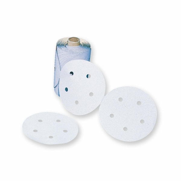 St Paper D/F Dsc Rl 426U, 5inxNH 5 Ho, PK6, 5" Dia, 5 Hole, Silicon Carbide, 150 Grit, Open Coat Type
