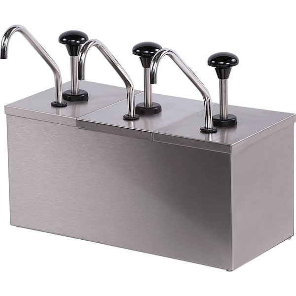 Insulated Topping Rail w/3 SS Pumps