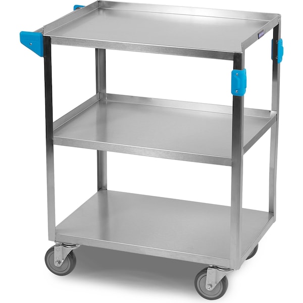 SS Utility Cart, 3 Shelf, 500 lb., 15.5x24"