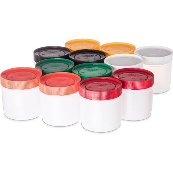 Pint BU Assort Color Cap., 16 oz., PK12