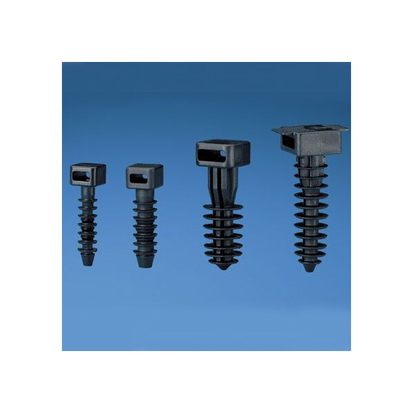 Cable Tie Mount, Masonry Push Barb, PK50